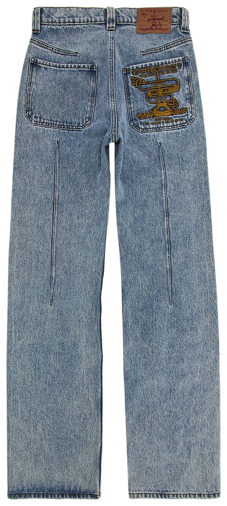 YProject Wire Straight Leg Jeans Blue