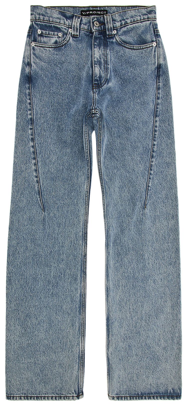 YProject Wire Straight Leg Jeans Blue