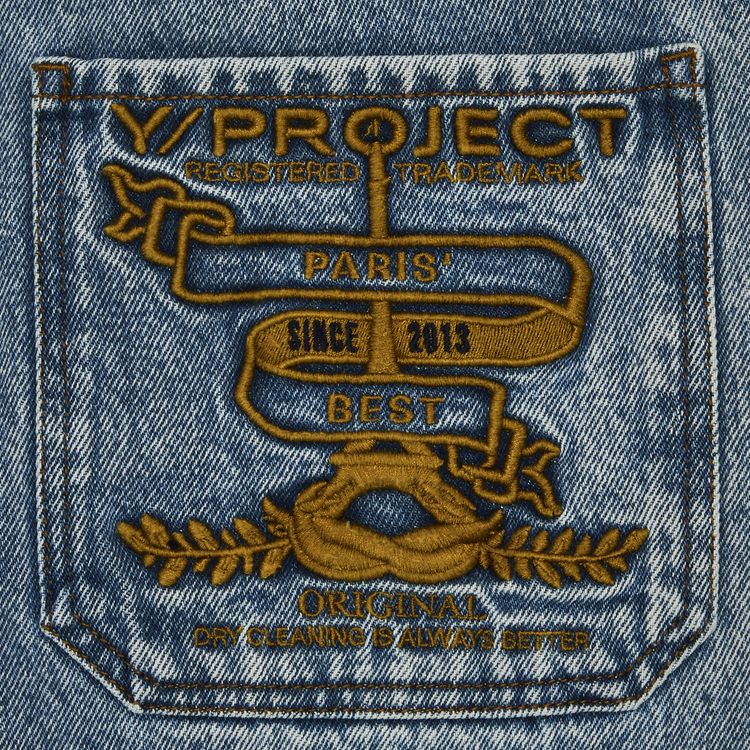 YProject Wire Straight Leg Jeans Blue