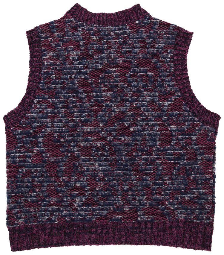 Andersson Bell Wes Wool Blend Knit Sweater Vest Red