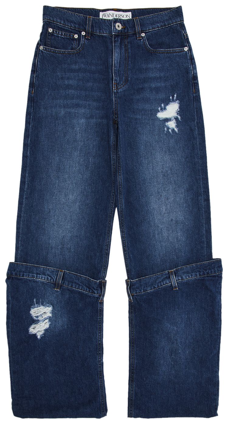 JW Anderson Bucket Denim Jeans Light Blue