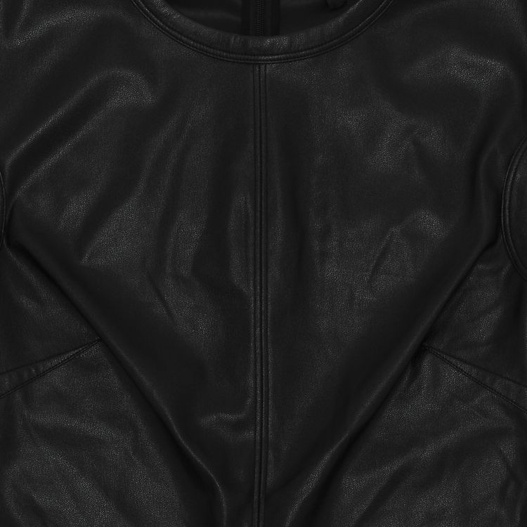 Helmut Lang Faux Leather Tee Black