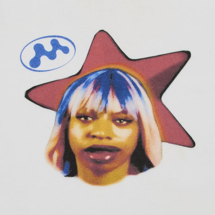 Mowalola Logo Star Tee White