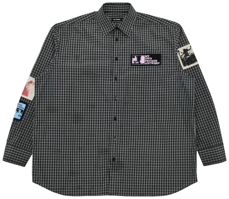 Raf Simons My Own Private Antwerp Striped Shirt Grey