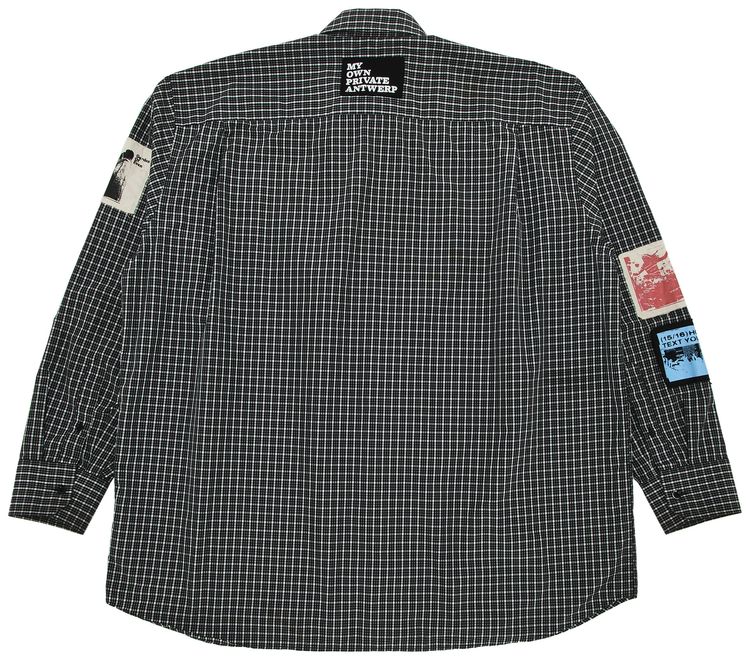 Raf Simons My Own Private Antwerp Striped Shirt Grey