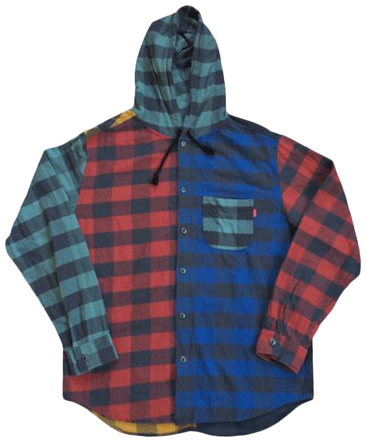 Supreme Hooded Buffalo Plaid Flannel Multi