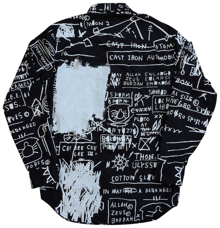 Supreme x Jean Michel Basquiat Long Sleeve Button Up Shirt Black