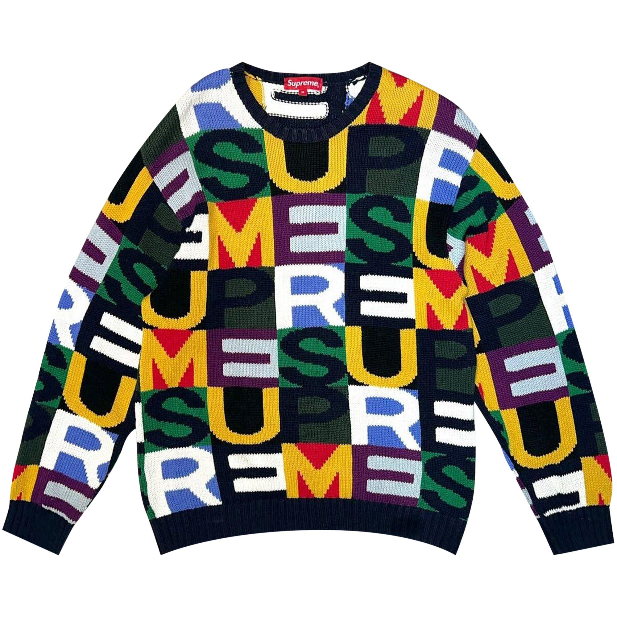 美品 Supreme Big Letters Sweater サイズXL Buy Supreme Big Letters Sweater 'Multi' - FW190105 MULTI | GOAT