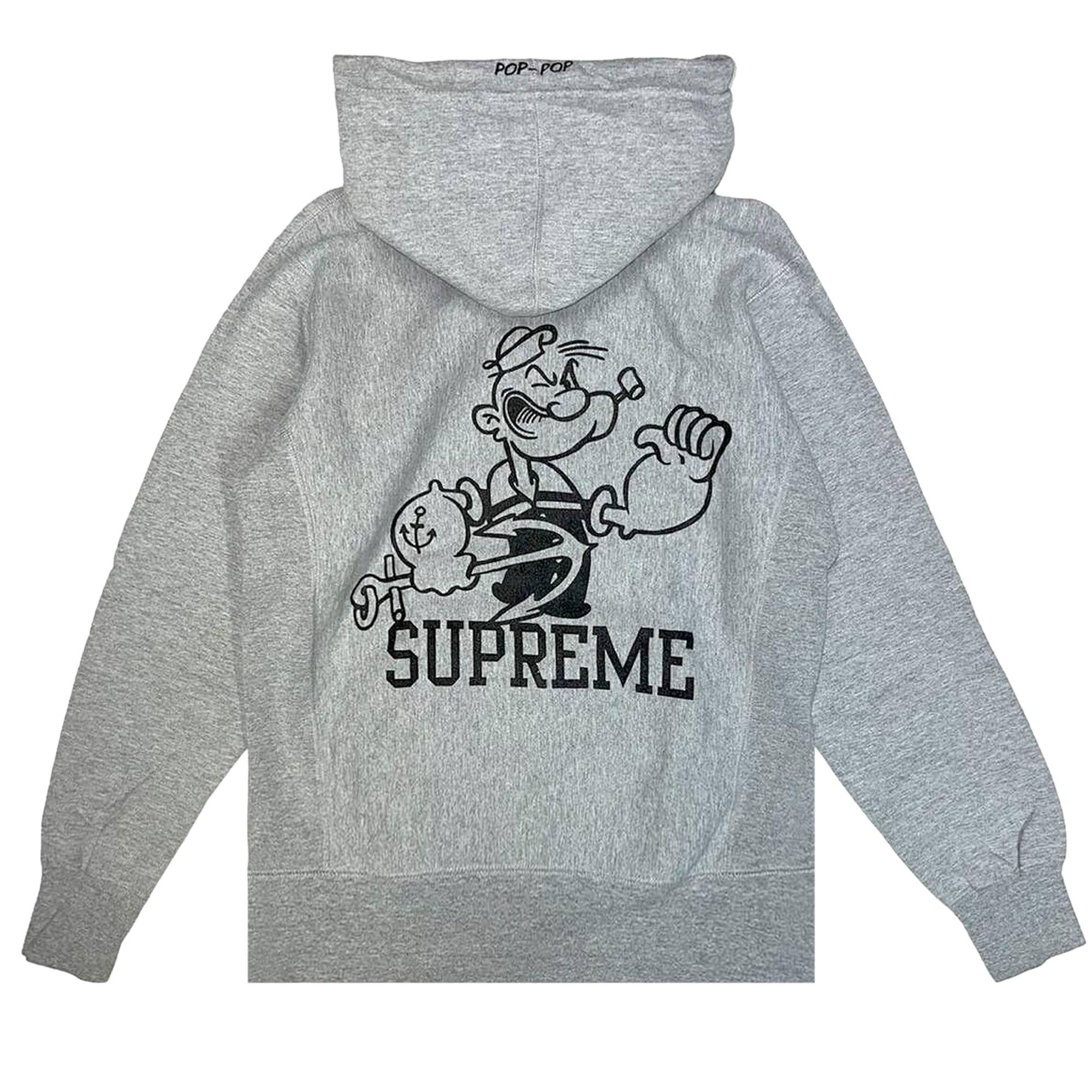 Buy Supreme Popeye Hoodie 'Grey' - FW100106 GREY | GOAT