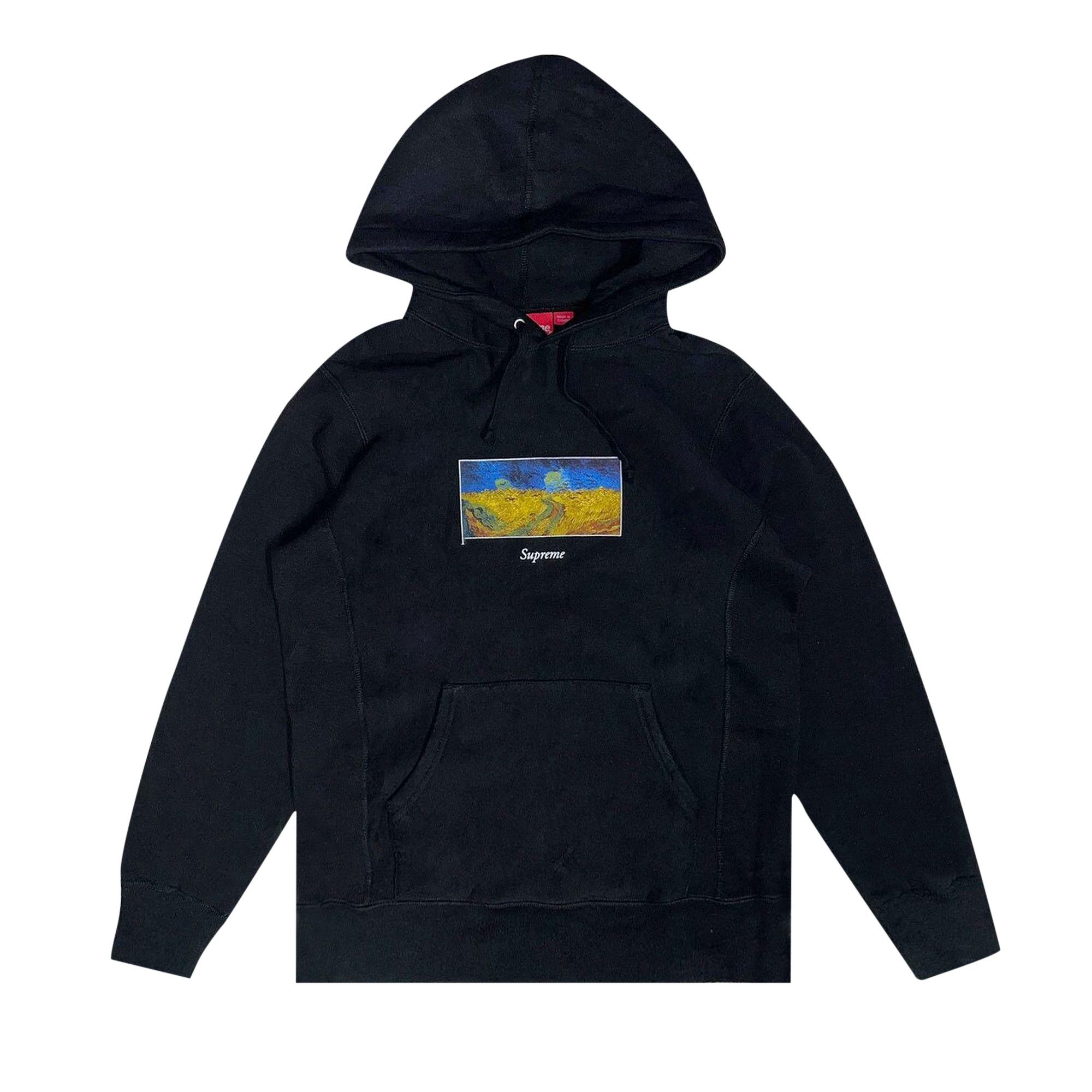 Buy Supreme Van Gogh Landscape Painting Hoodie Black SS170106 BLACK GOAT