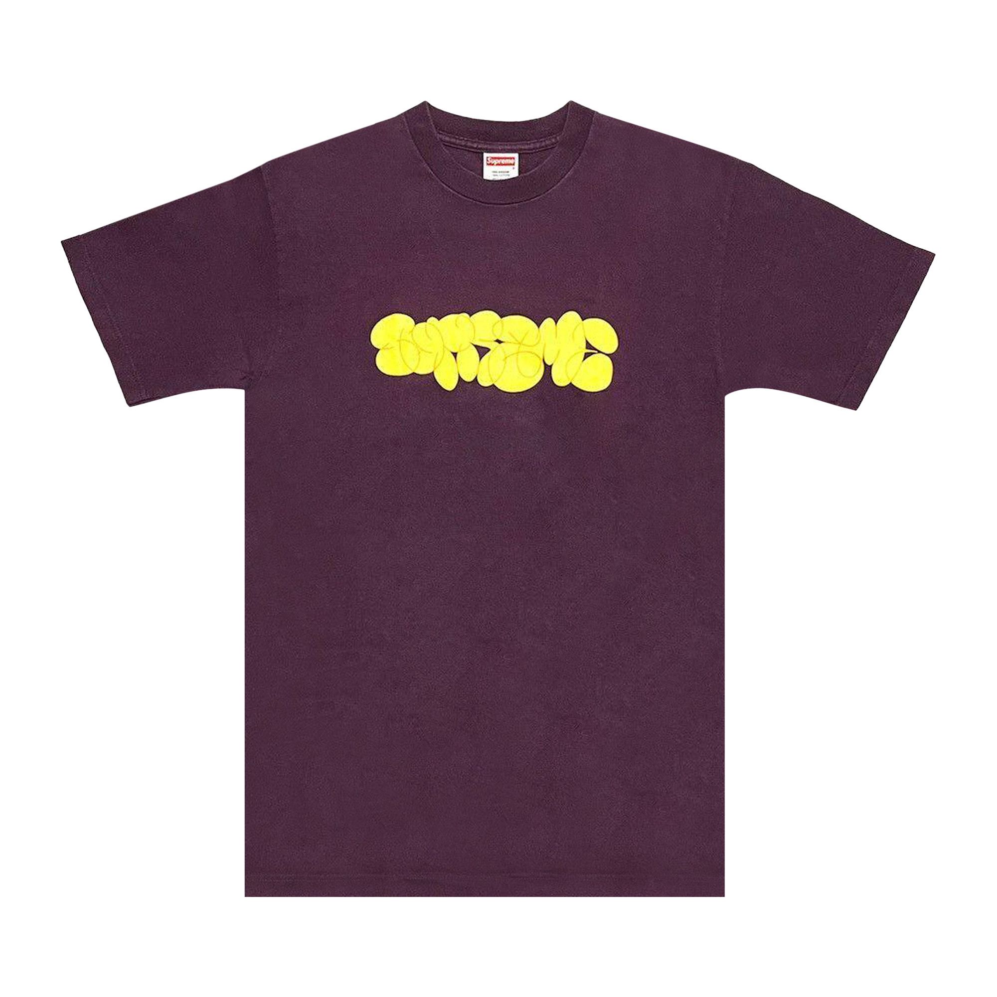 Buy Supreme Bubble Letter Throw Up Tee 'Purple' - SS01T0101 PURPLE