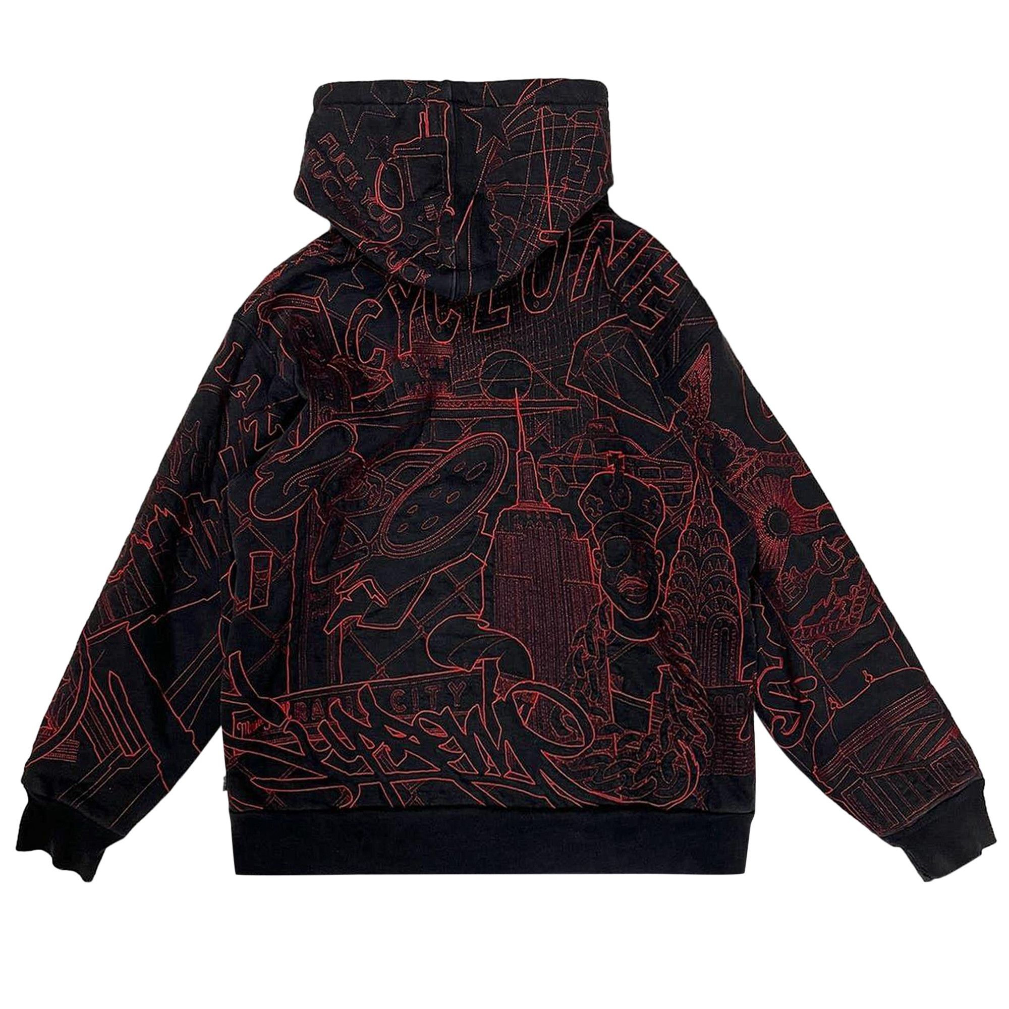 Buy Supreme Uptown Apollo Liberty Thermal Zip Up Hoodie 'Black