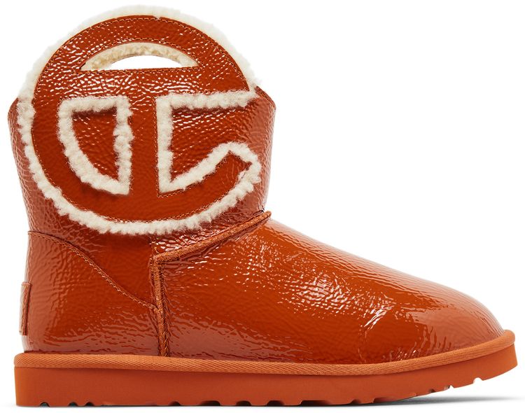 UGG Telfar x Logo Mini Boot Crinkle   Spicy Pumpkin