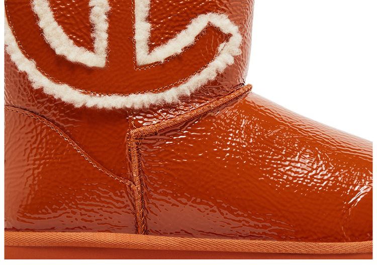 UGG Telfar x Logo Mini Boot Crinkle   Spicy Pumpkin