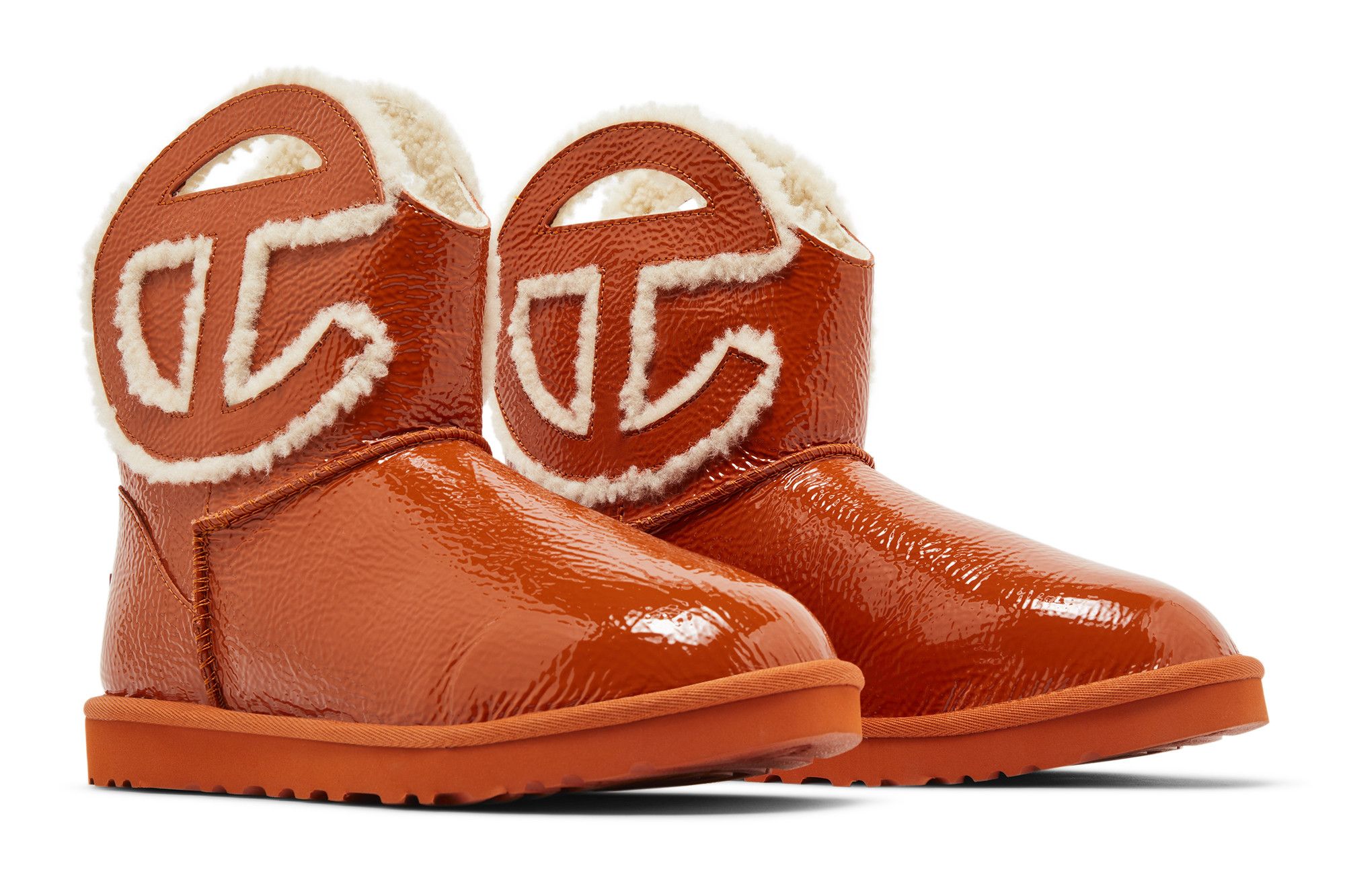 Buy UGG Telfar x Logo Mini Boot 'Crinkle - Spicy Pumpkin