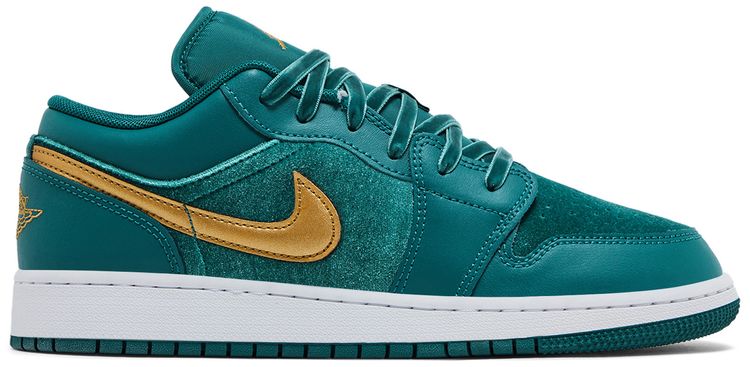 Air Jordan 1 Low SE Velvet GS Geode Teal Velvet