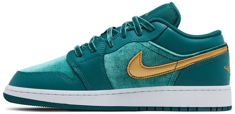 Air Jordan 1 Low SE Velvet GS Geode Teal Velvet