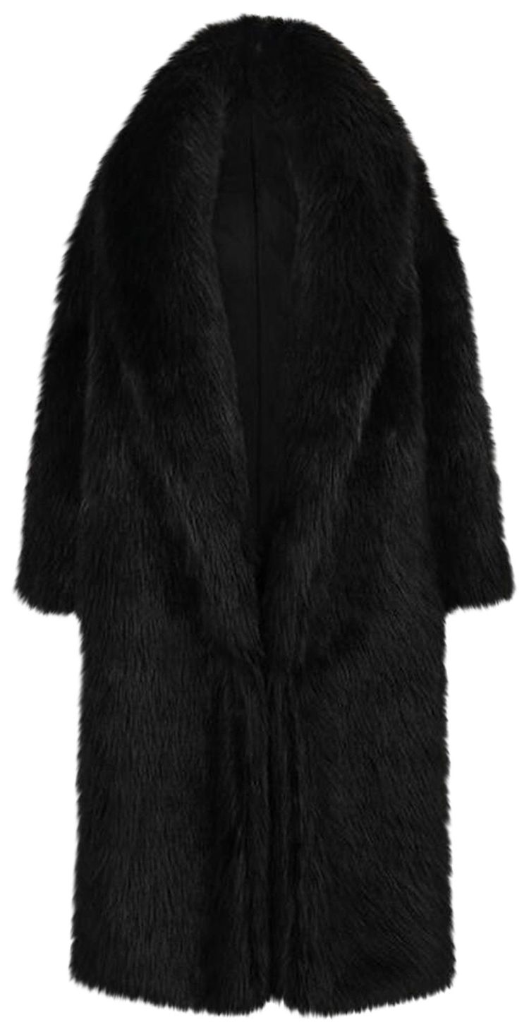 Entire Studios Vast Fur Coat Black