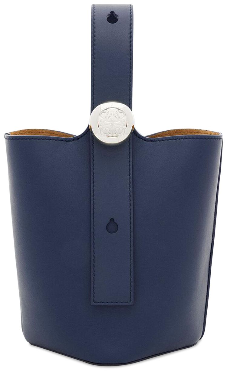 Loewe Mini Pebble Bucket Bag Abyss Blue