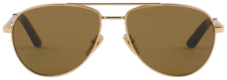 Prada Aviator Sunglasses Gold