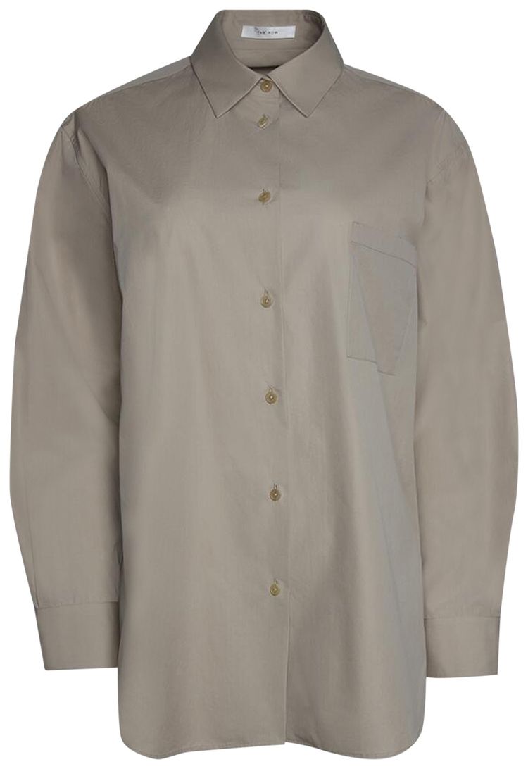 The Row Brant Long Sleeve Shirt Stone