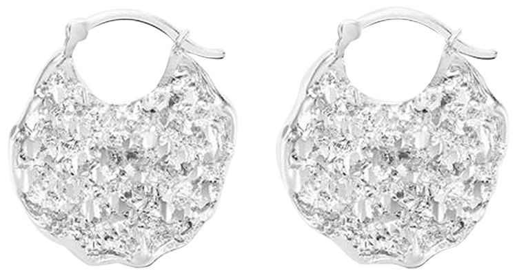 Veneda Carter VC004 Small Hoop Earring Rhodium