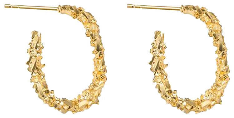 Veneda Carter VC003 Small Open Hoop Earring Gold