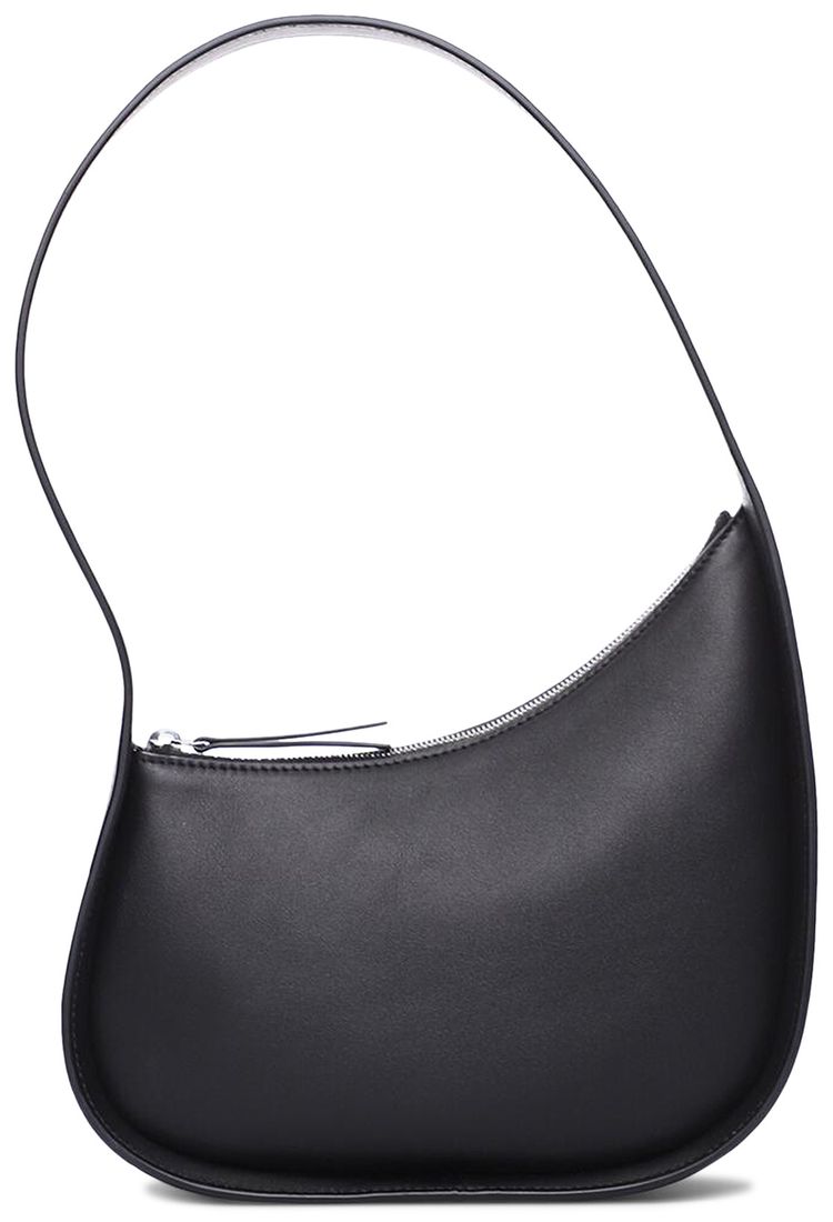 The Row Half Moon Shoulder Bag Black