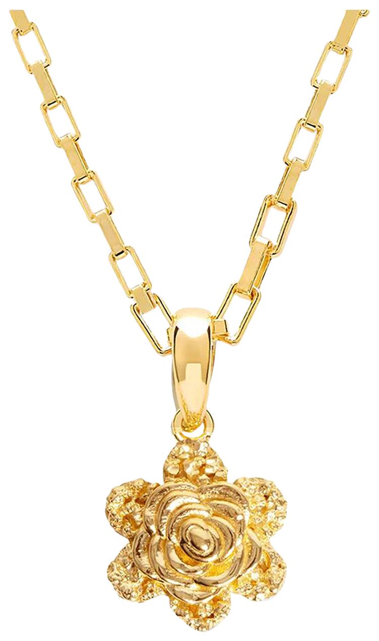 Veneda Carter Rose Pendant Gold