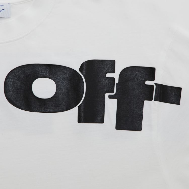 Off White Shared Logo Skate Short Sleeve Tee BlackWhite