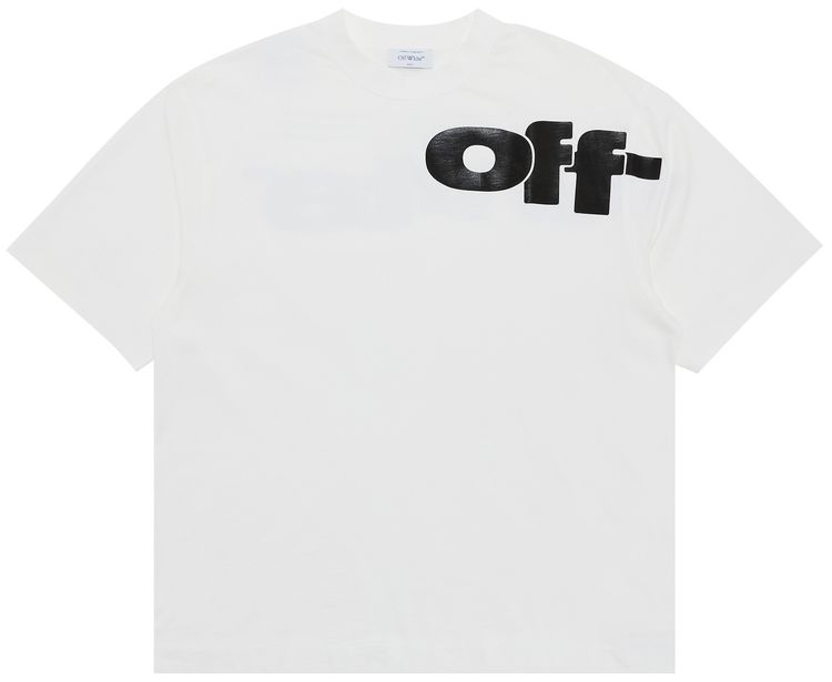 Off White Shared Logo Skate Short Sleeve Tee BlackWhite