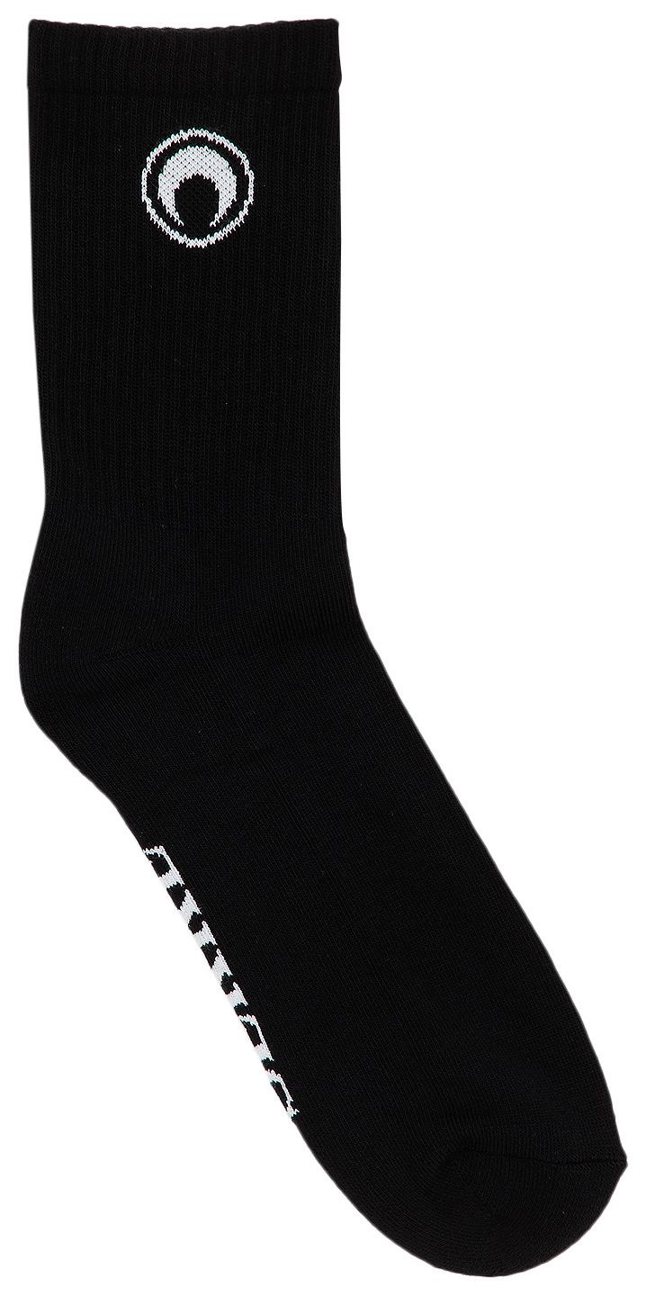 Marine Serre Moon Circle Ribbed Jersey Socks Black