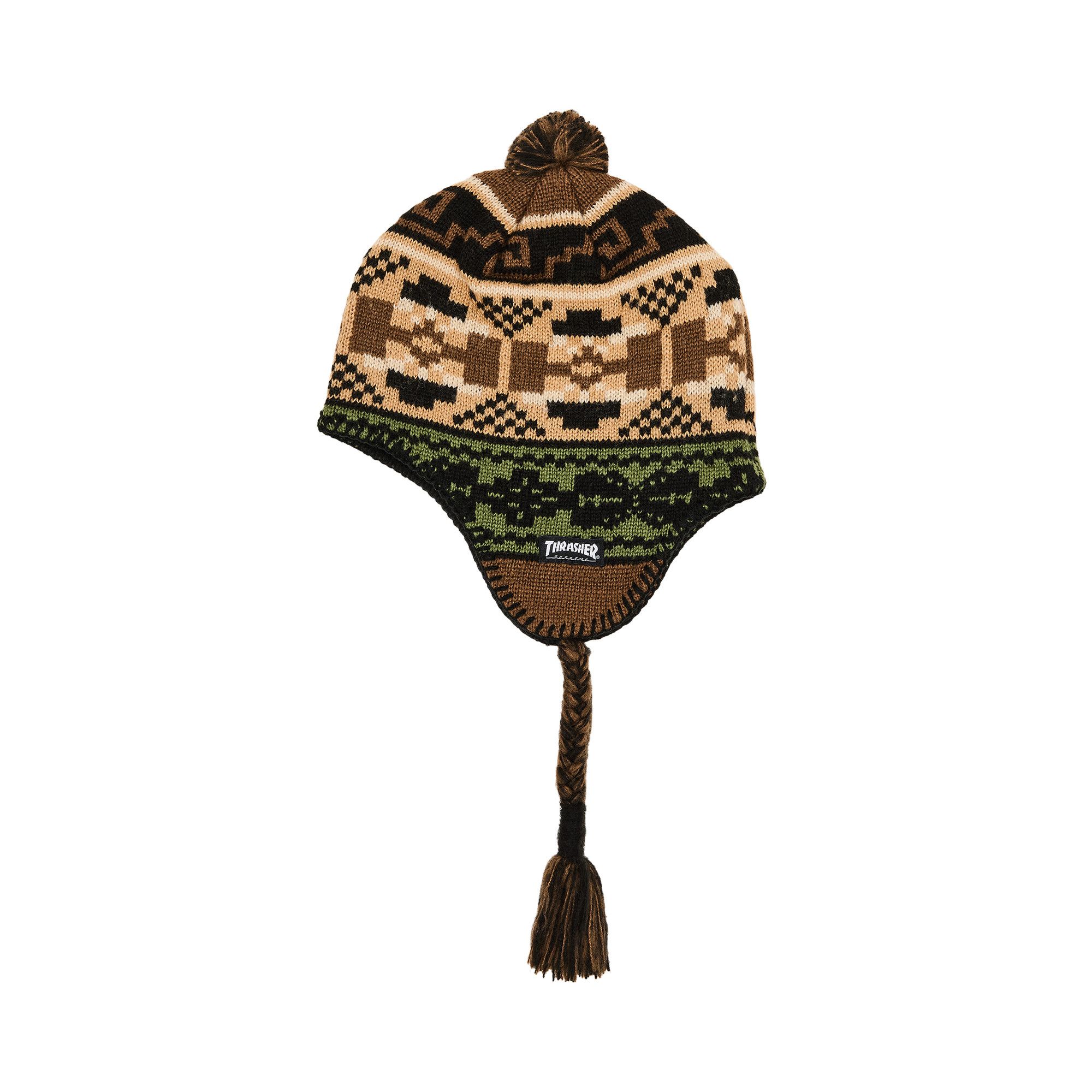 Supreme x Thrasher Earflip Beanie 'Brown'