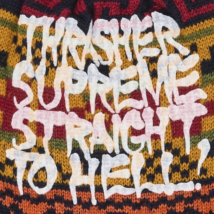 Supreme x Thrasher Earflip Beanie Red