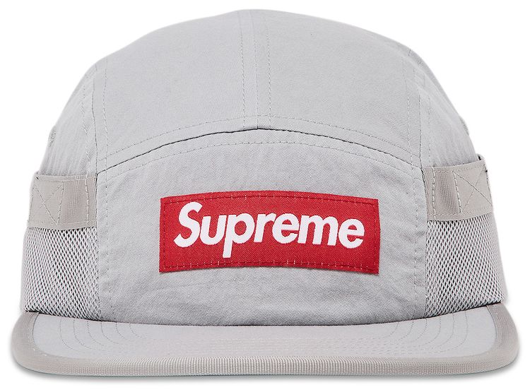 Supreme Mesh Pocket Camp Cap Silver