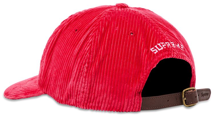 Supreme Corduroy S Logo 6 Panel Bright Red