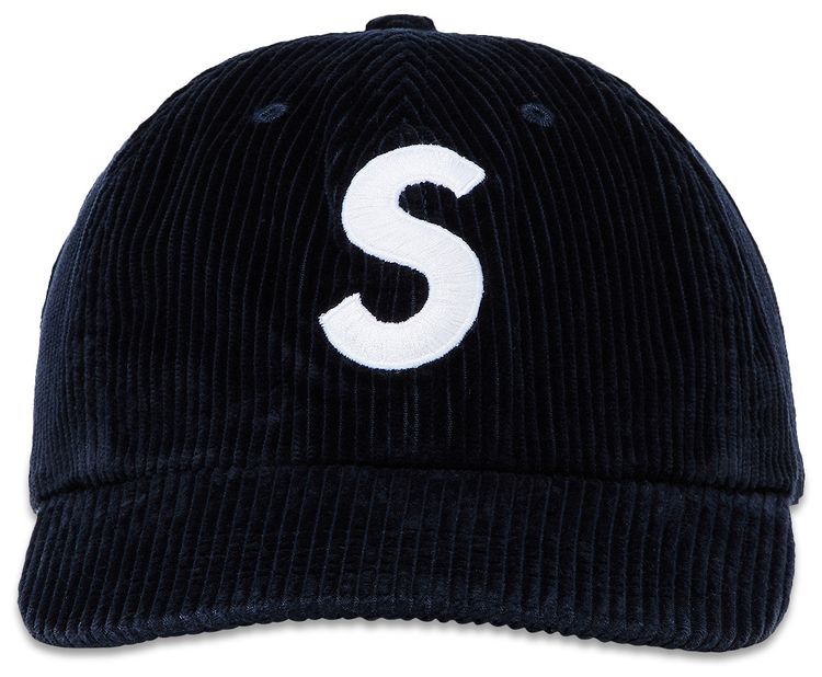 Supreme Corduroy S Logo 6 Panel Navy