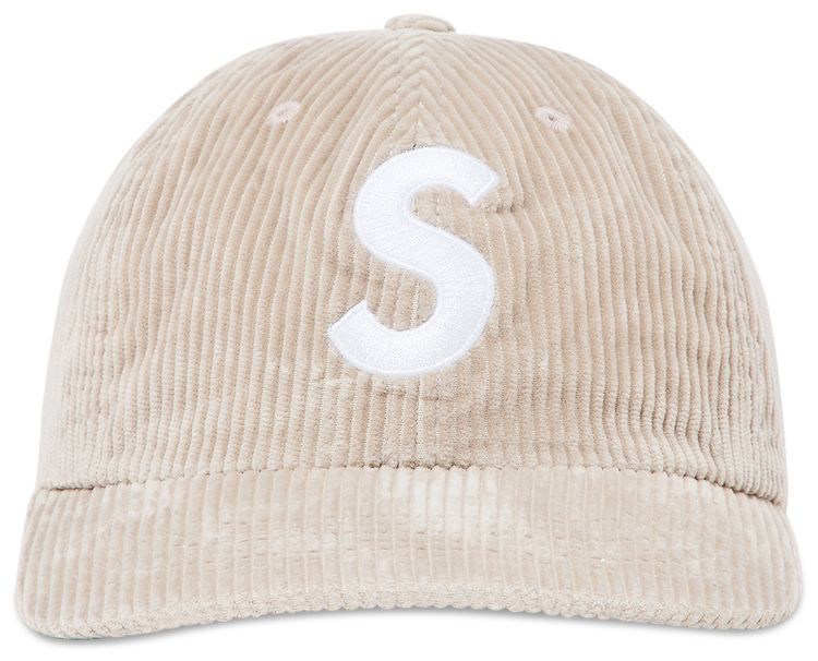 Supreme Corduroy S Logo 6 Panel Stone