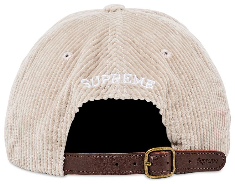 Supreme Corduroy S Logo 6 Panel Stone