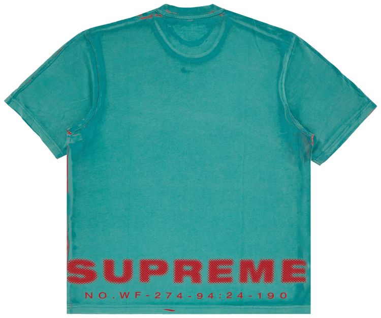 Supreme Discharge Short Sleeve Top Teal
