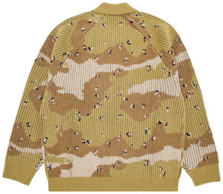 Supreme Small Box Polo Sweater Desert Camo