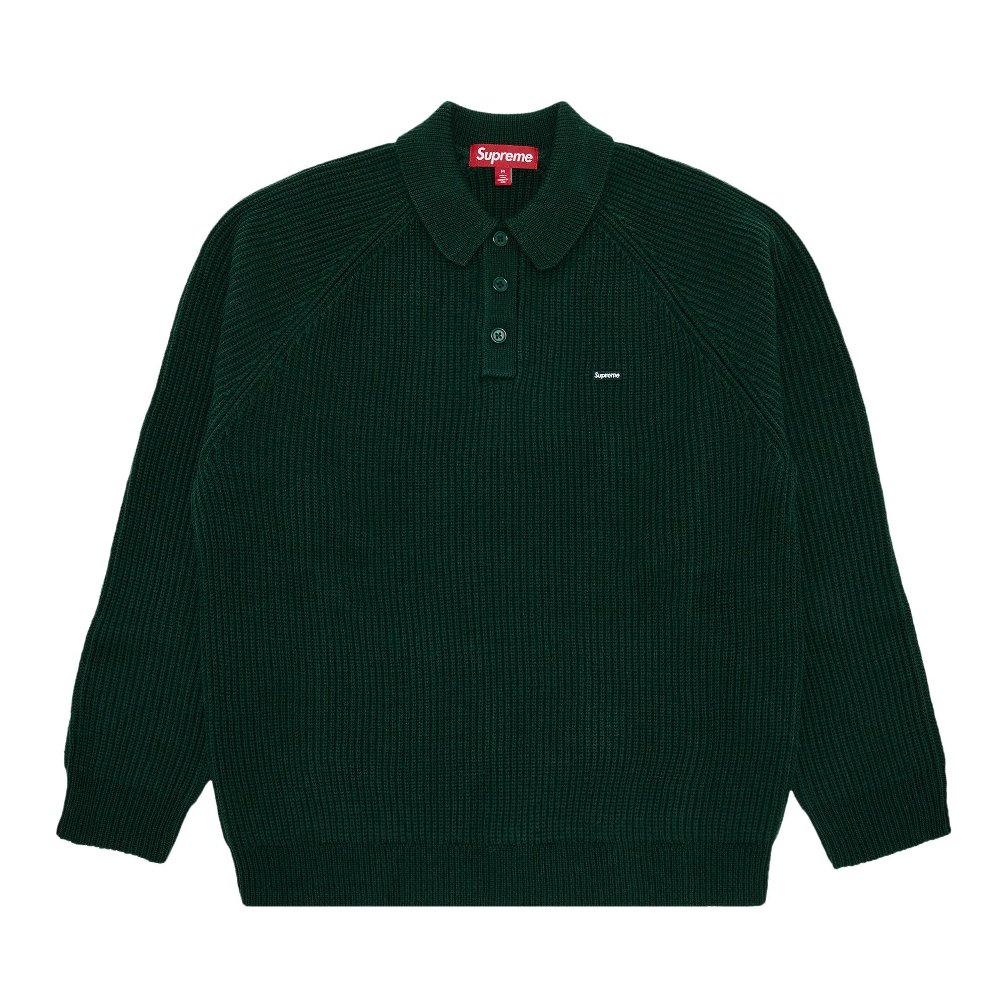 Supreme striped polo sweater top