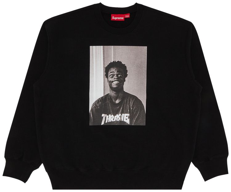 Supreme x Thrasher Crewneck Black