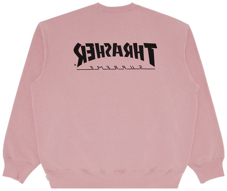 Supreme x Thrasher Crewneck Dusty Rose