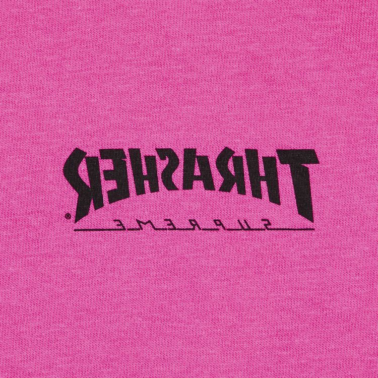 Supreme x Thrasher Cross Tee Fuchsia