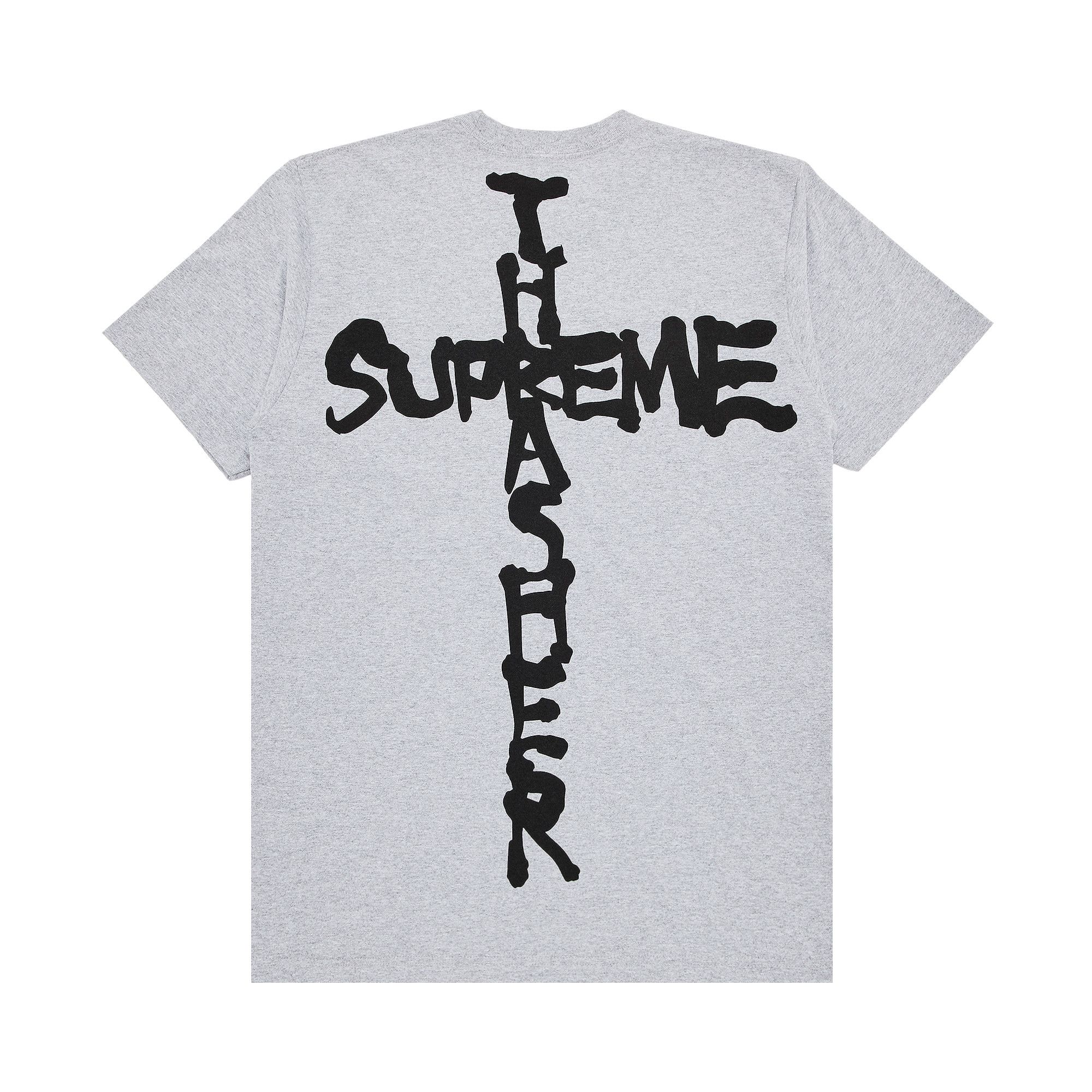 トップス Supreme Thrasher CrossTee Heather Grey Buy Supreme x Thrasher Cross Tee 'Heather Grey' - FW24T4
