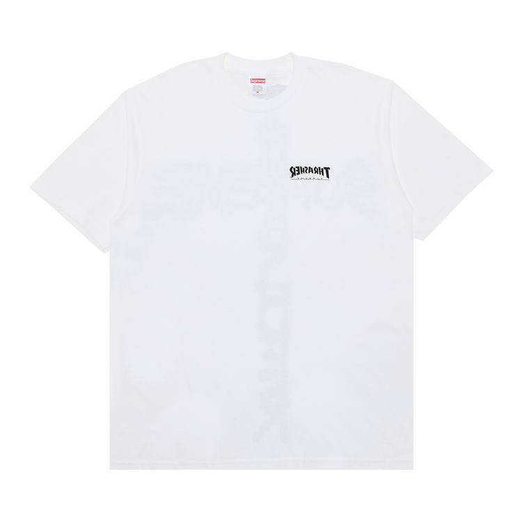 Supreme x Thrasher Cross Tee White