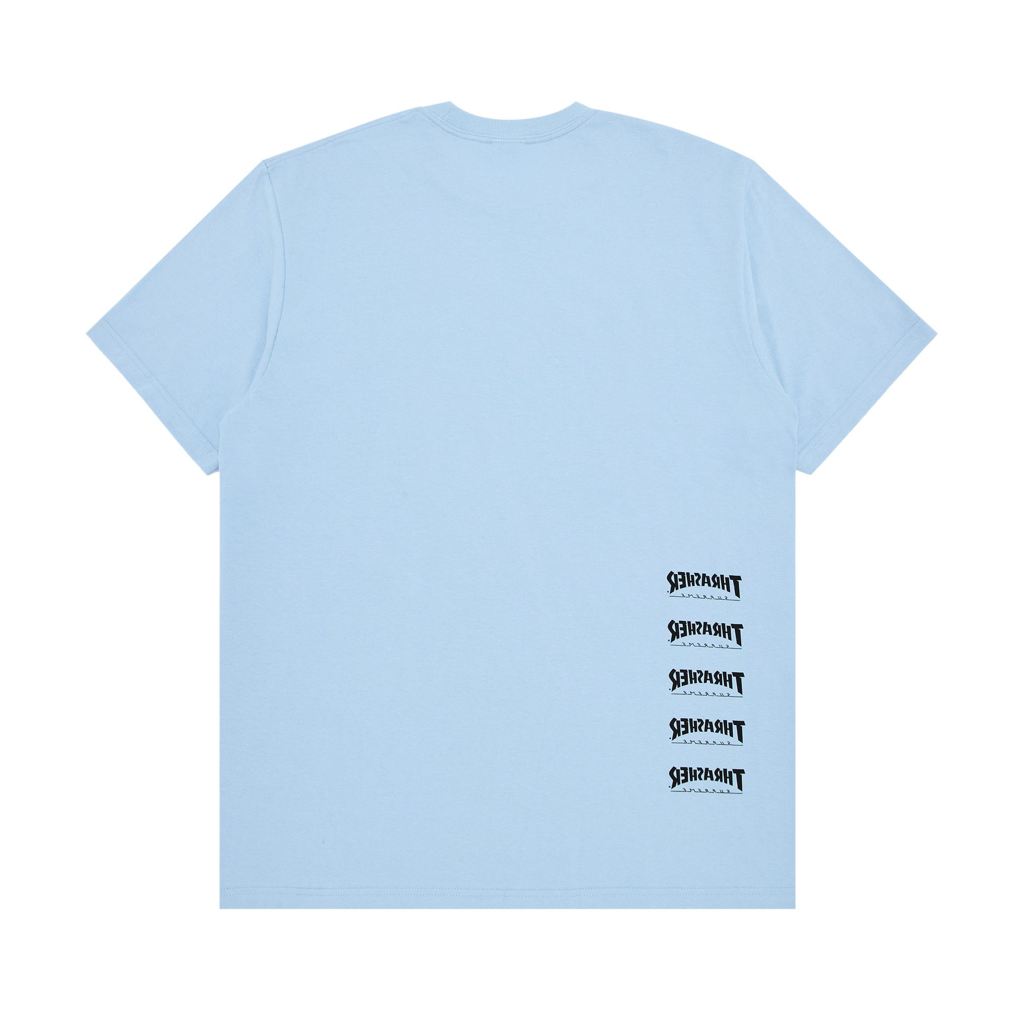 Buy Supreme x Thrasher Back Tail Tee Powder Blue FW24T5 POWDER BLUE GOAT CA