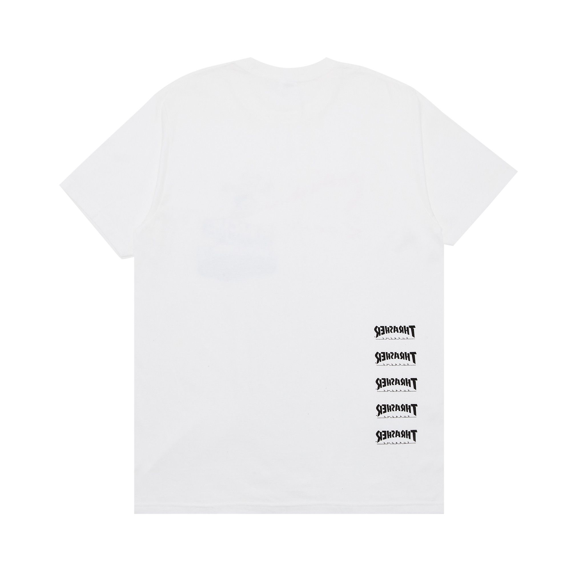 Size xl Supreme x Thrasher Back Tail Tee 'White'