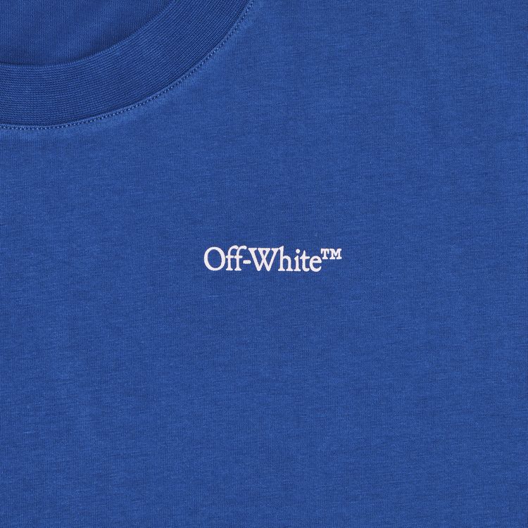 Off White Vanish Arrow Wide Long Sleeve Tee True BlueChalk